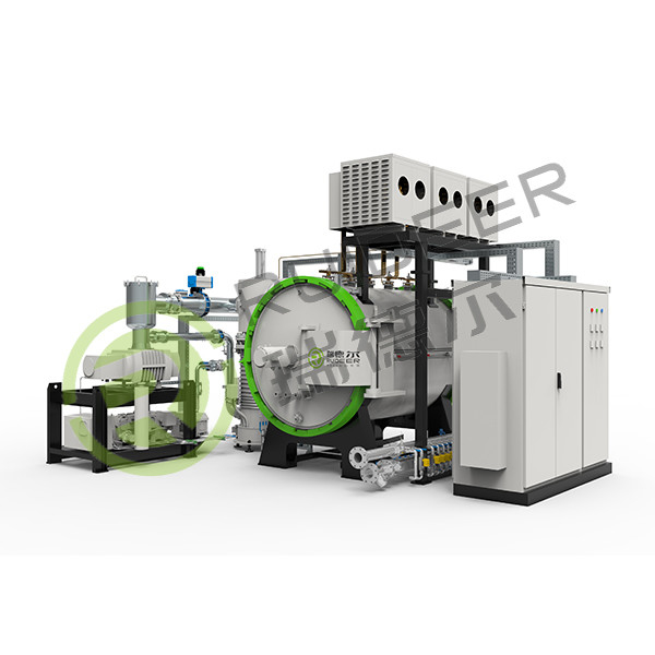 800-1300°C super high vacuum  and high temperature batch system brazing furnace for steel or copper materials