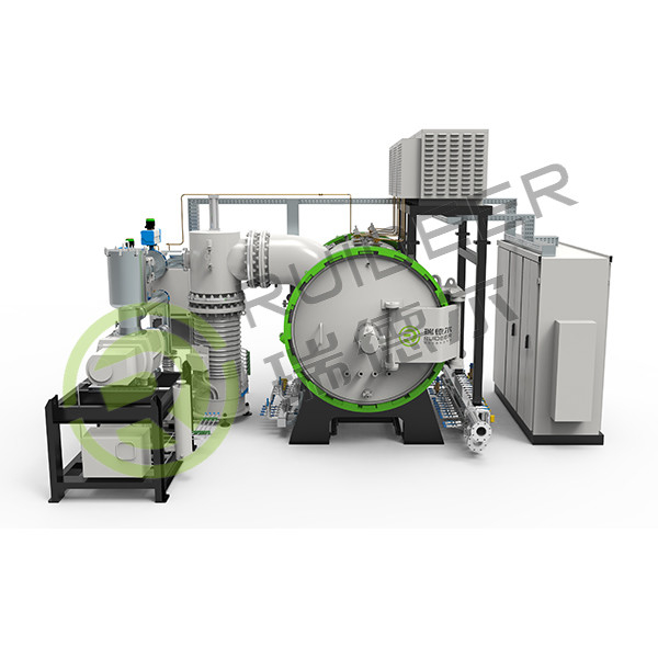 800-1300°C super high vacuum  and high temperature batch system brazing furnace for steel or copper materials