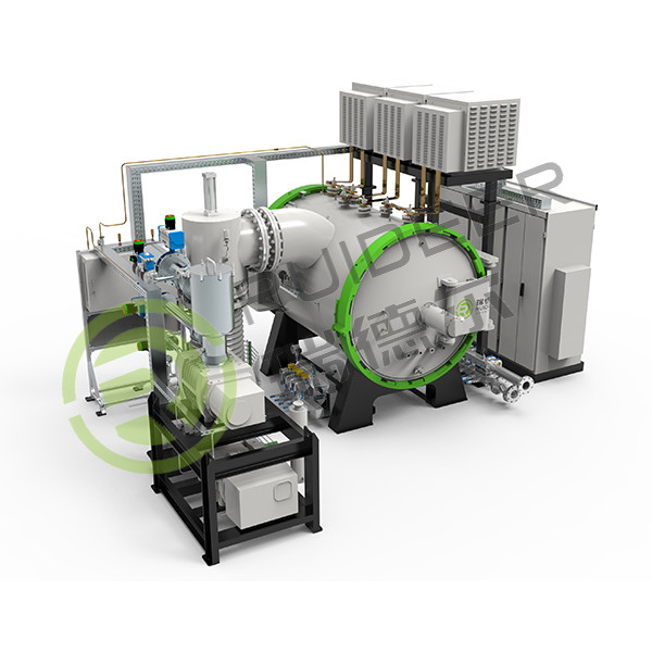 800-1300°C super high vacuum  and high temperature batch system brazing furnace for steel or copper materials
