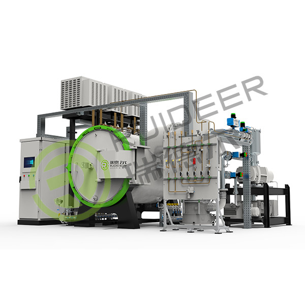 800-1300°C super high vacuum  and high temperature batch system brazing furnace for steel or copper materials