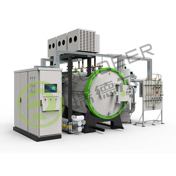 800-1300°C super high vacuum  and high temperature batch system brazing furnace for steel or copper materials