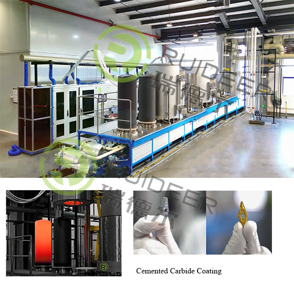 high Temperture Alloy Coating Chamber Chemical Vapor Deposition Coating Machine For Tungsten Carbide Cutting Tool