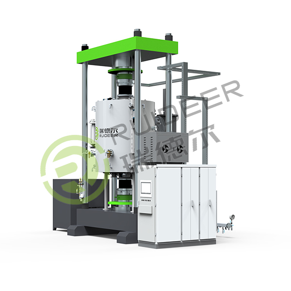 Unidirectional or bidirectional high temperature and pressure sintering furnace for material high-density processing