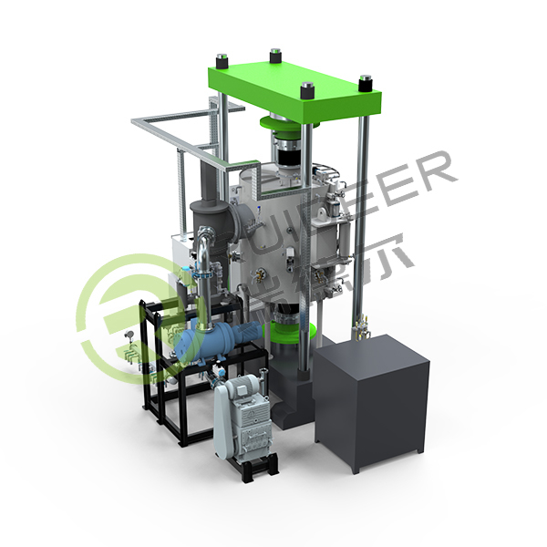 Unidirectional or bidirectional high temperature and pressure sintering furnace for material high-density processing