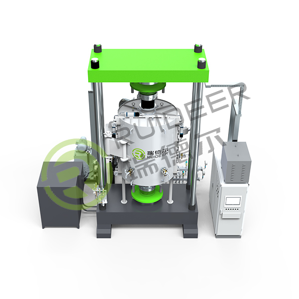 Unidirectional or bidirectional high temperature and pressure sintering furnace for material high-density processing