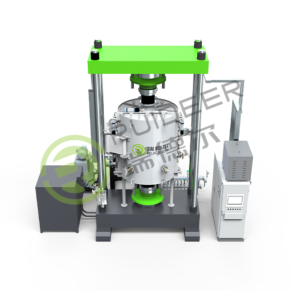 Unidirectional or bidirectional high temperature and pressure sintering furnace for material high-density processing