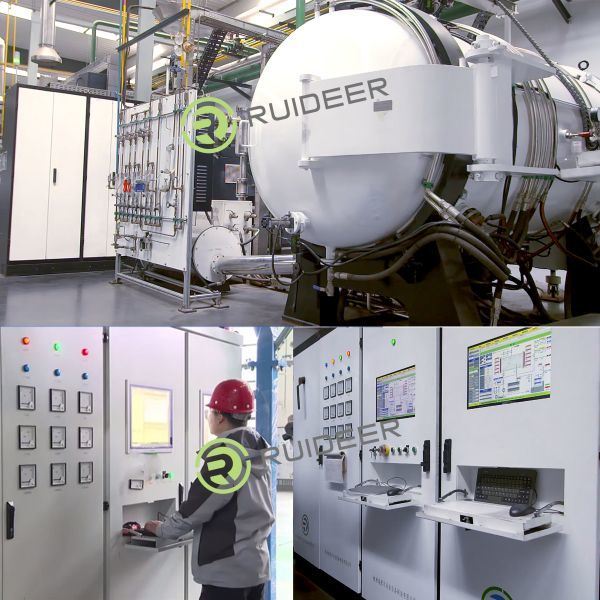 1550C High Temperature Vacuum Brazing Furnace for Three-phase Five Wire System 380V 50HZ Control Power Supply