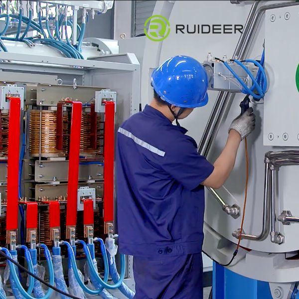 12 Months Period High Vacuum Furnace with Graphite Resistence Heating Rod and UPS Guarantee Time of 80 Minutes