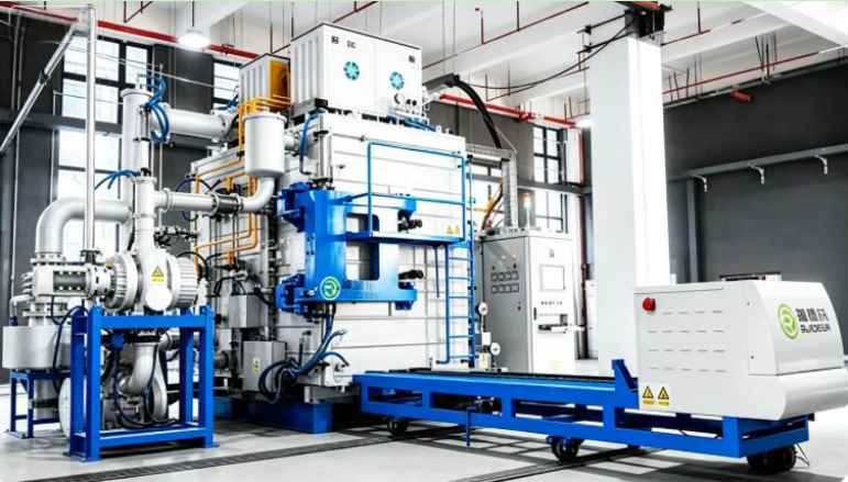 Twin-Chamber Horizontal Vacuum Zinc Melting Furnace for Cemented Carbide Recycling - Up to 1200kg Capacity, ≤ 20ppm Zinc Residue